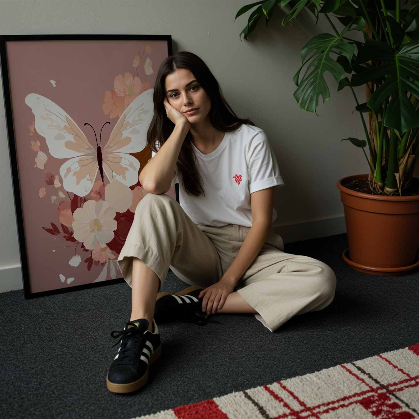 Vlinderbloemen Kunstposter