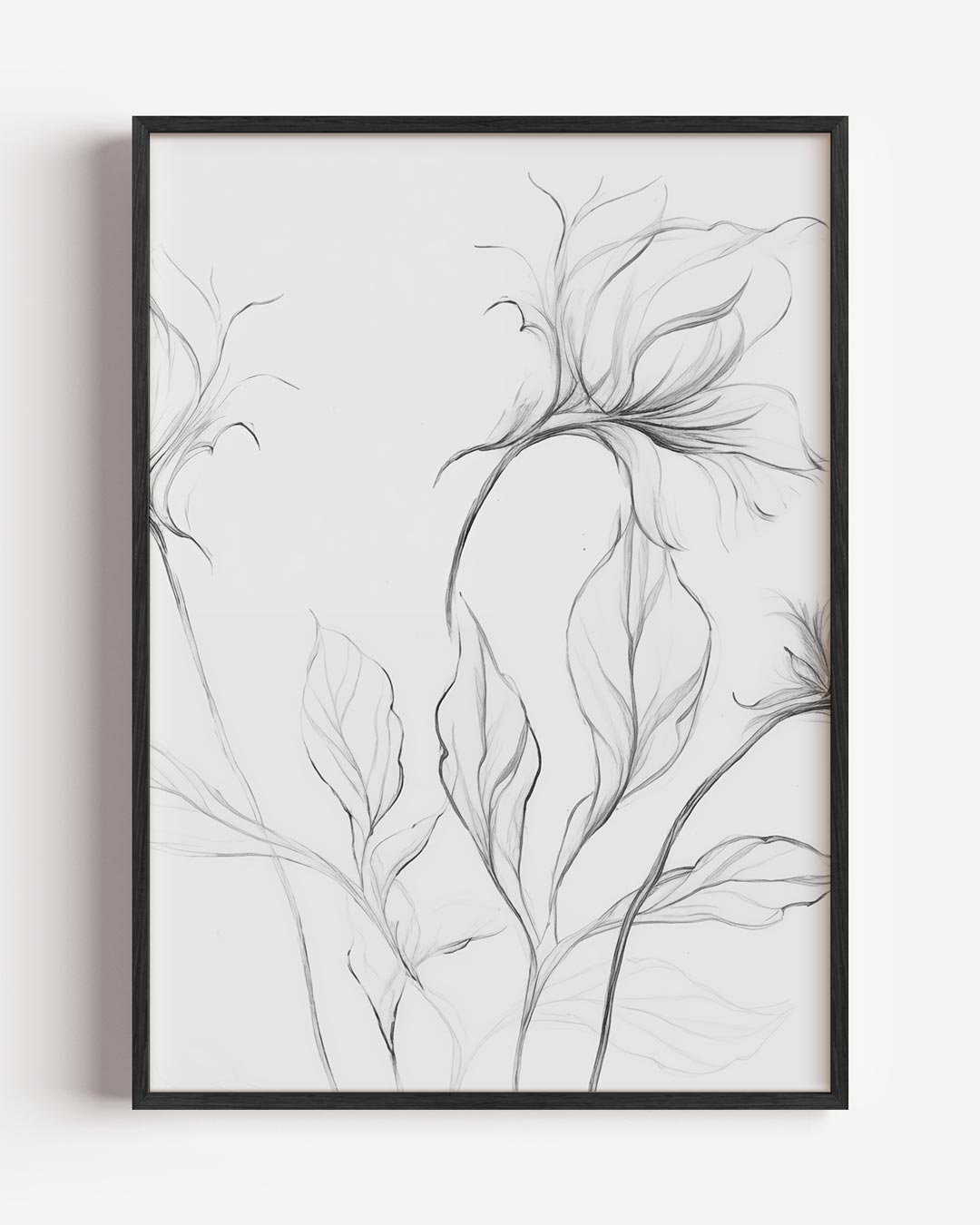 Dromerige Bloemenschets Poster-WallArtistic