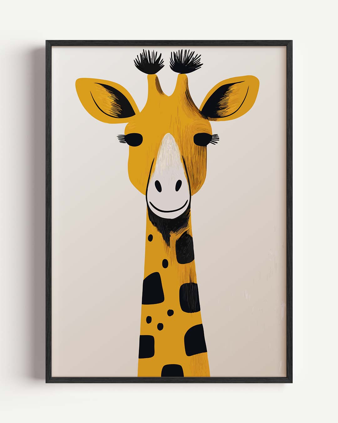 Vrolijke Giraffe Poster