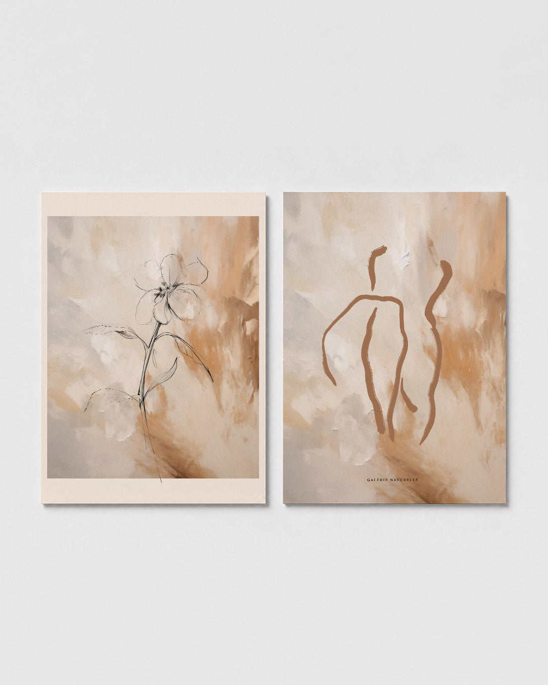Bloem en vervaagde kleuren Posterset