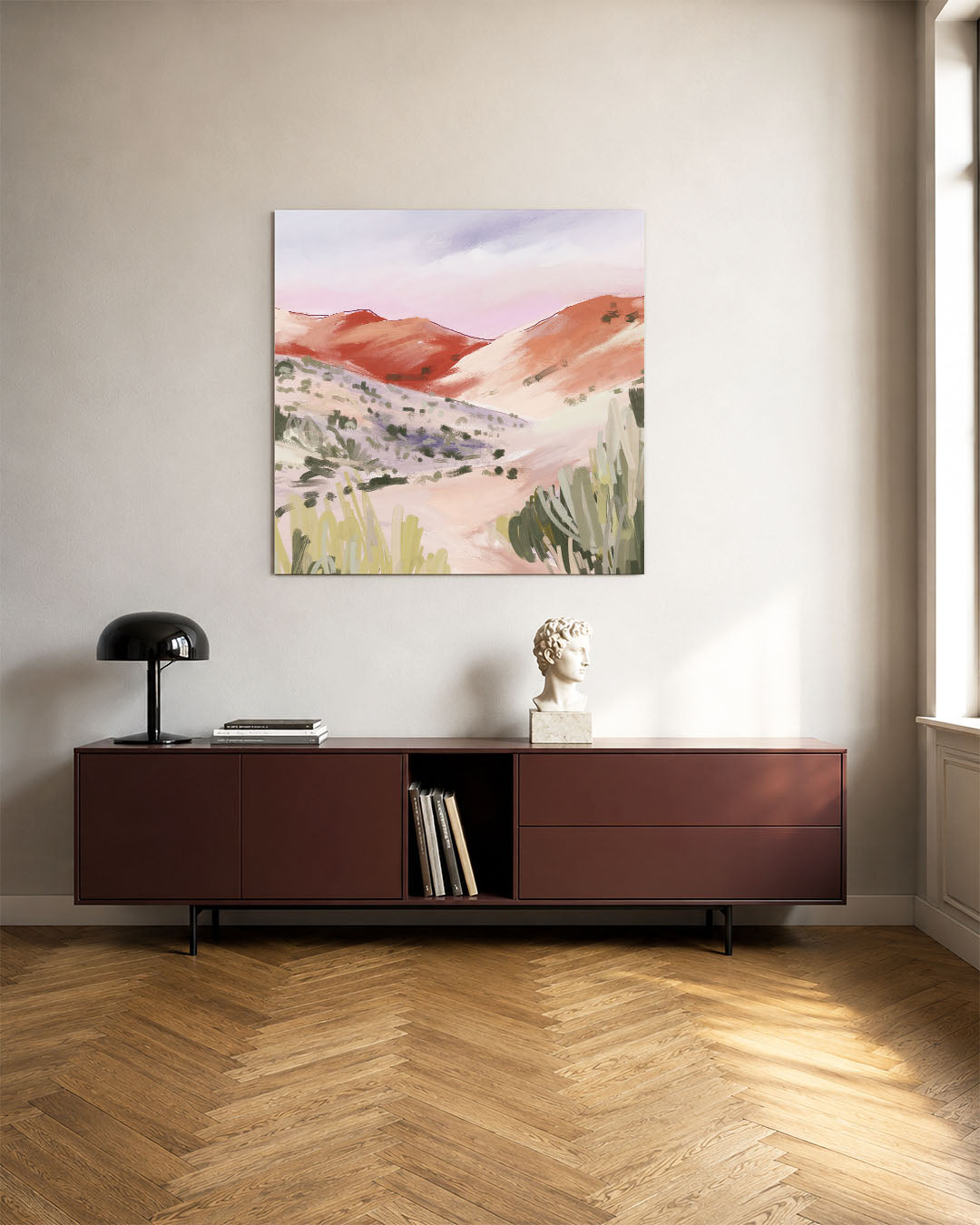 Kleurrijke heuvels Kunstwerk