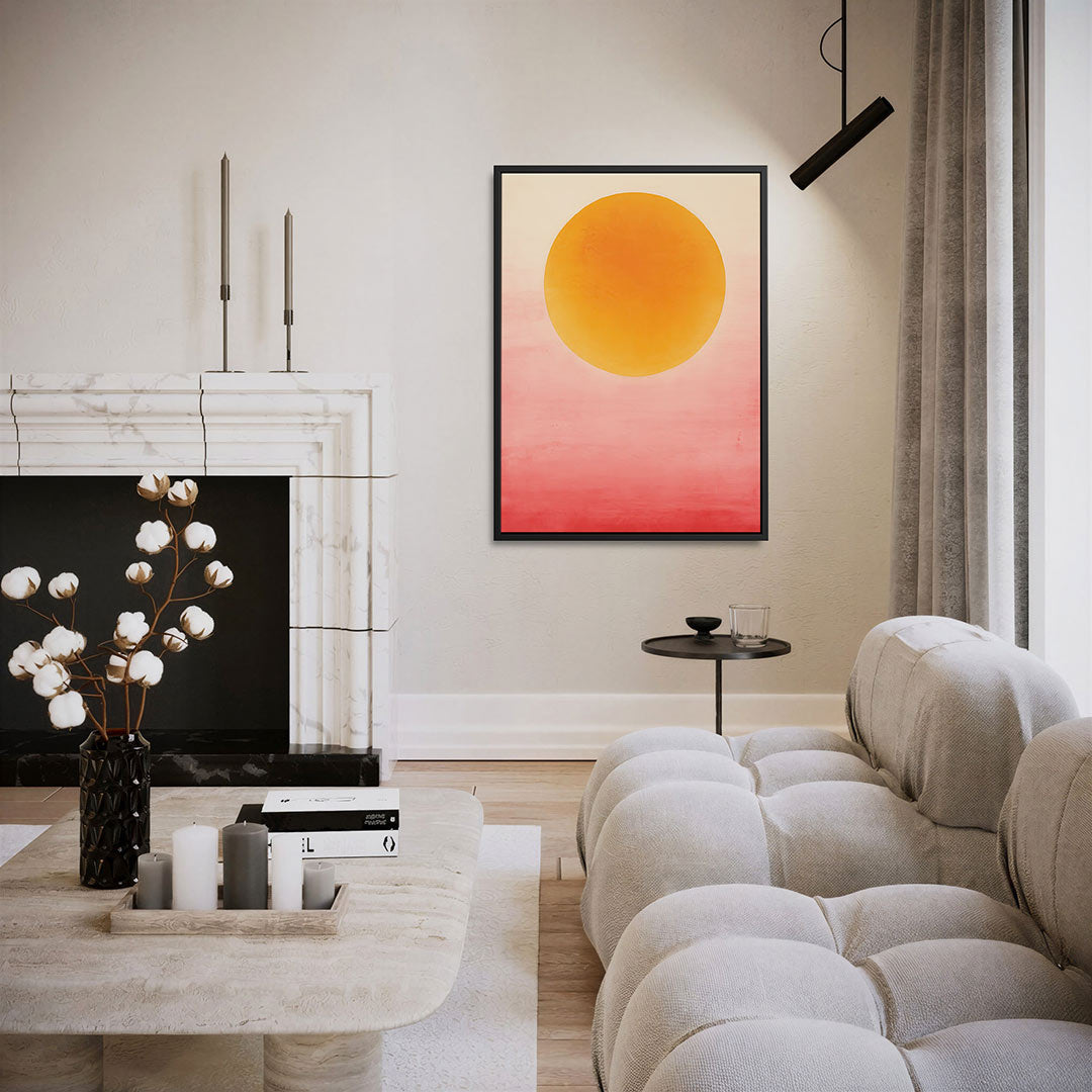 Kleurrijke cirkelcompositie Kunstwerk