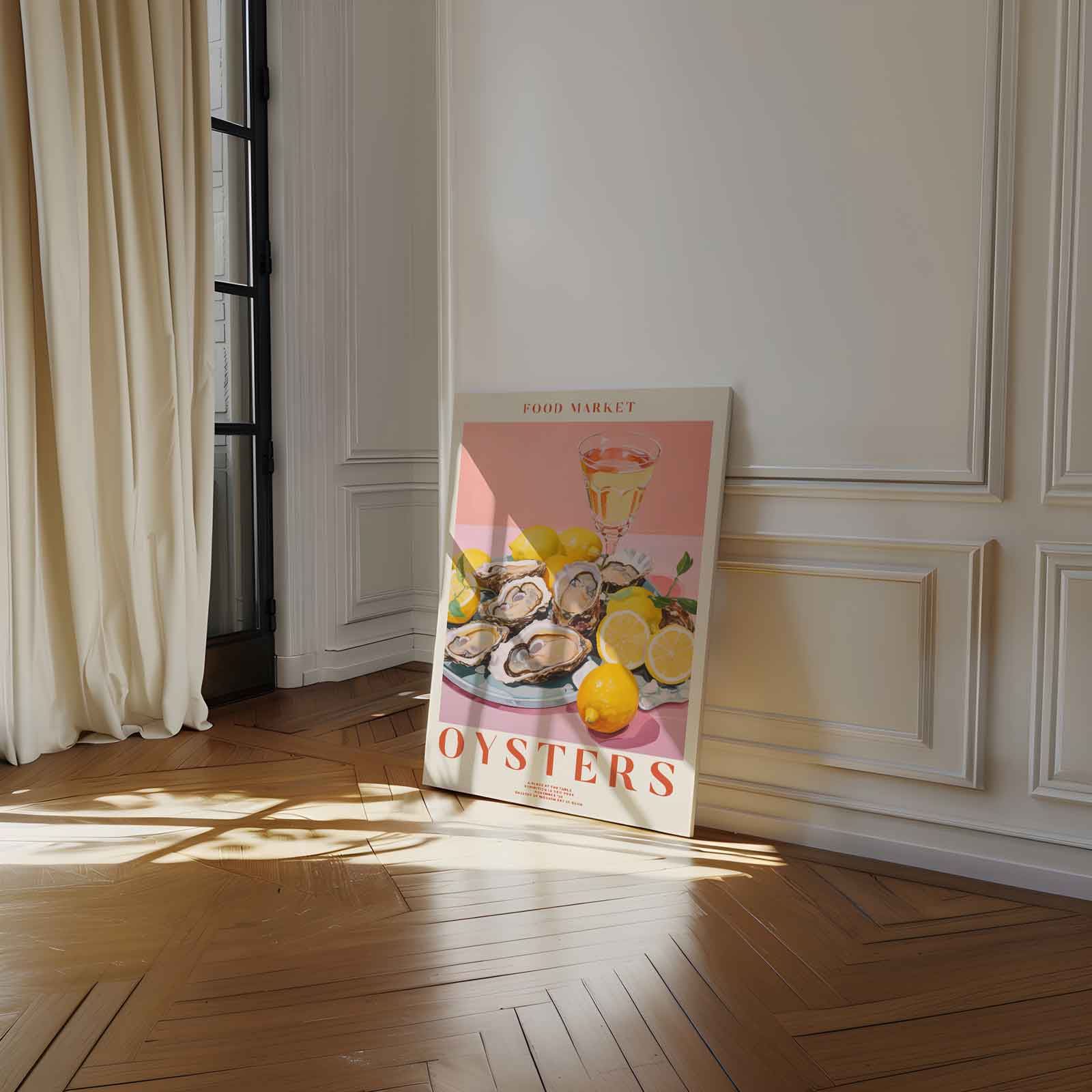 Zonnig Oester Arrangement Kunstwerk-canvas-dibond-plexiglas-wanddecoratie-WallArtistic