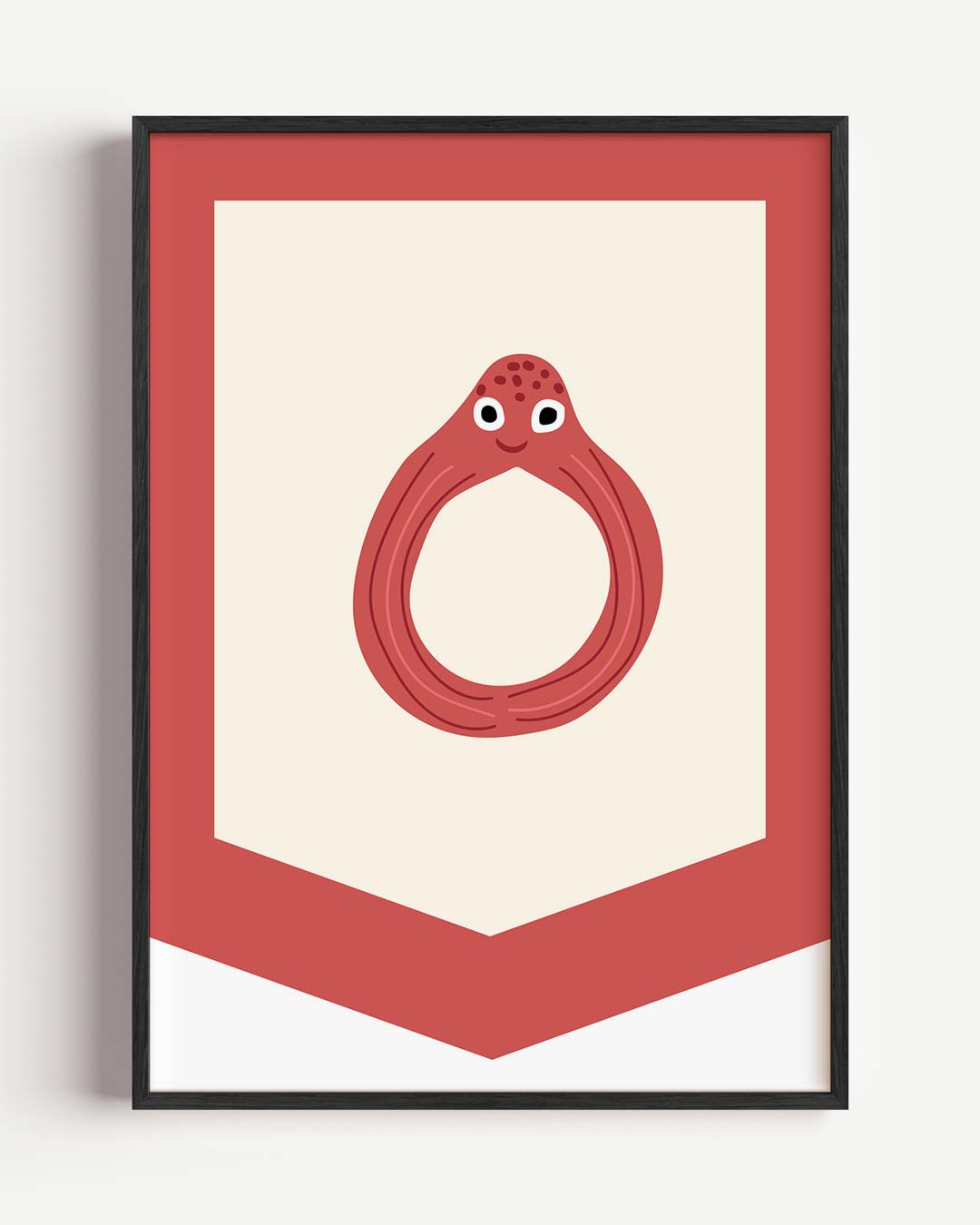 Vrolijke Octopus Wanddecoratie Poster