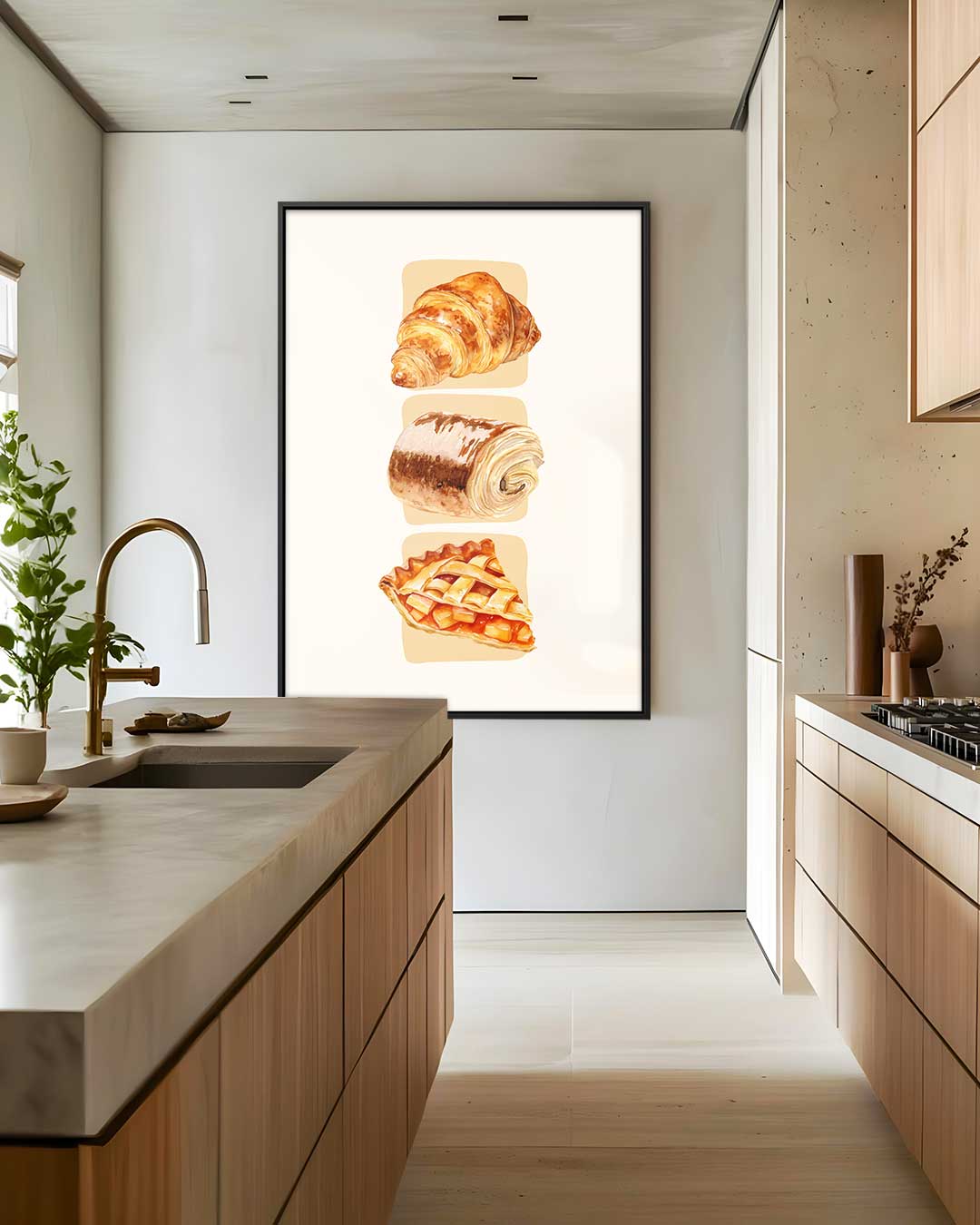 Verrukkelijke Bakkerij Trio Kunstwerk-canvas-dibond-plexiglas-wanddecoratie-WallArtistic