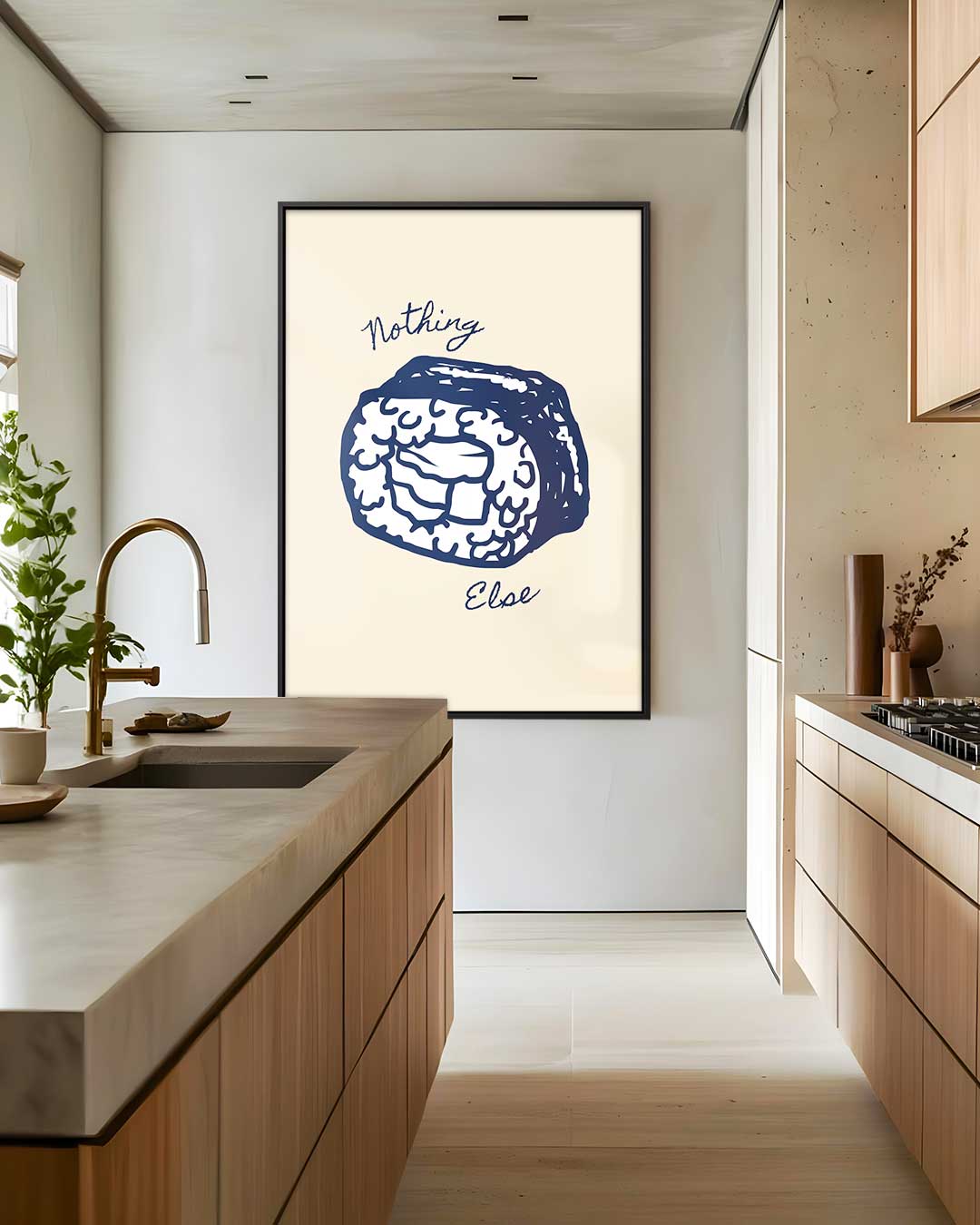 Sushi Sketch Art Print Kunstwerk-canvas-dibond-plexiglas-wanddecoratie-WallArtistic