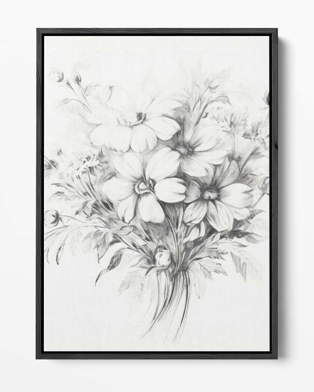 Zachte Bloesem Schets Kunstwerk-canvas-dibond-plexiglas-wanddecoratie-WallArtistic