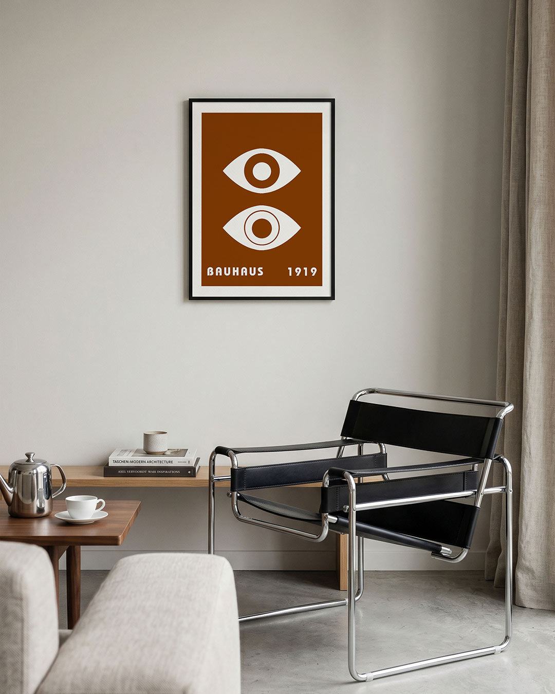 Oogvormen en tekst Poster