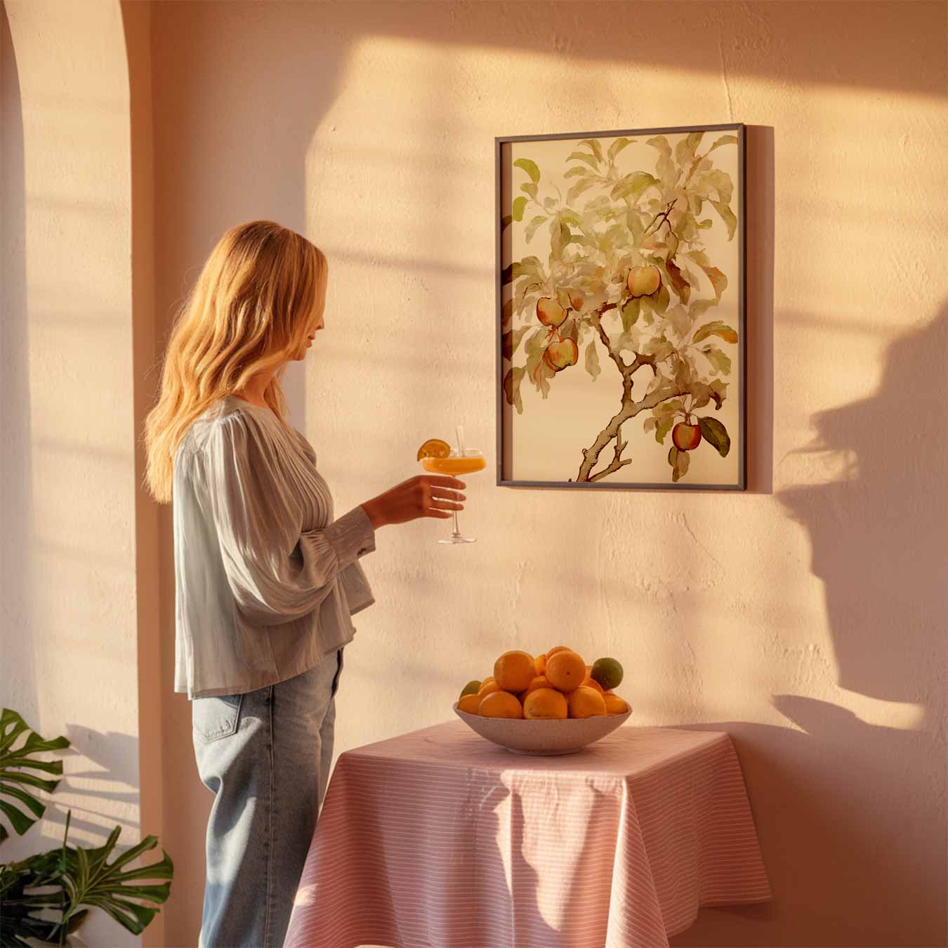 Dromerige Herfst Appelboom Poster