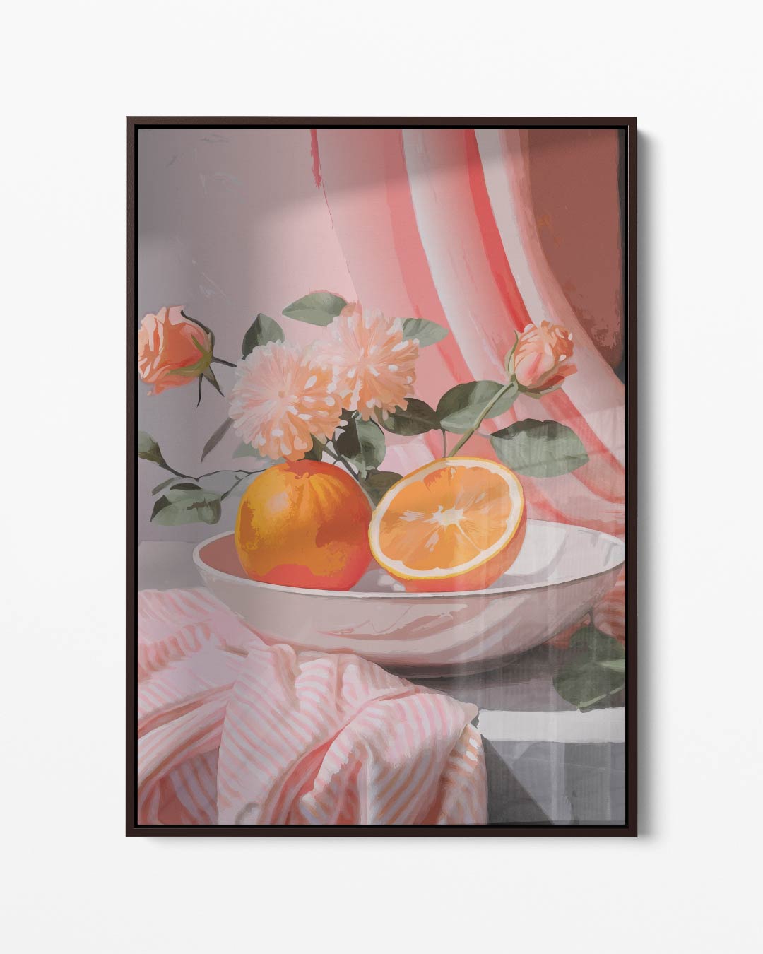Zonnige Stilleven Collage Kunstwerk-canvas-dibond-plexiglas-wanddecoratie-WallArtistic