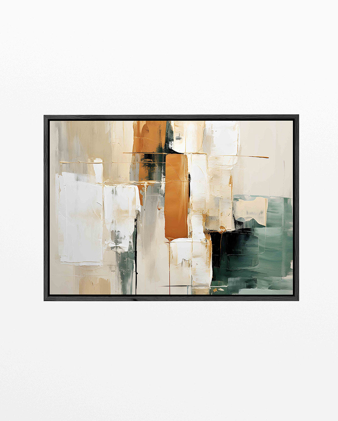 Gelaagde kleurencompositie Kunstwerk