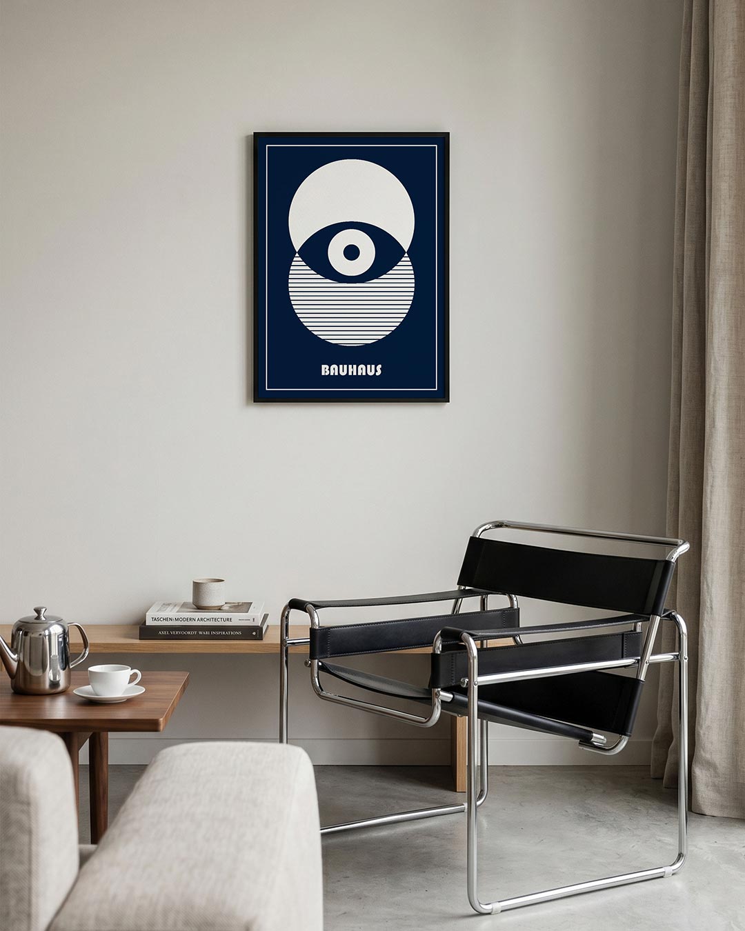 Cirkelstructuur en lijnen Poster