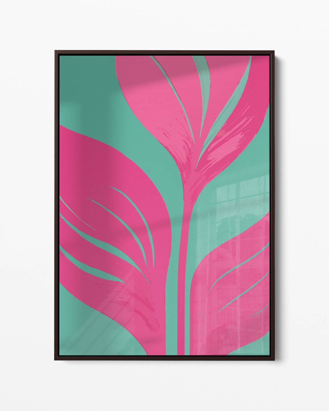 Abstracte Bloemenpracht Kunstwerk-canvas-dibond-plexiglas-wanddecoratie-WallArtistic