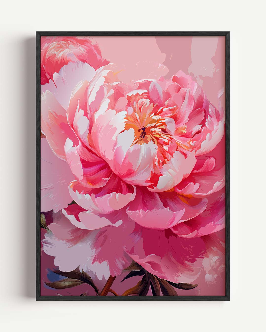 Romantische Pioenrozen Poster