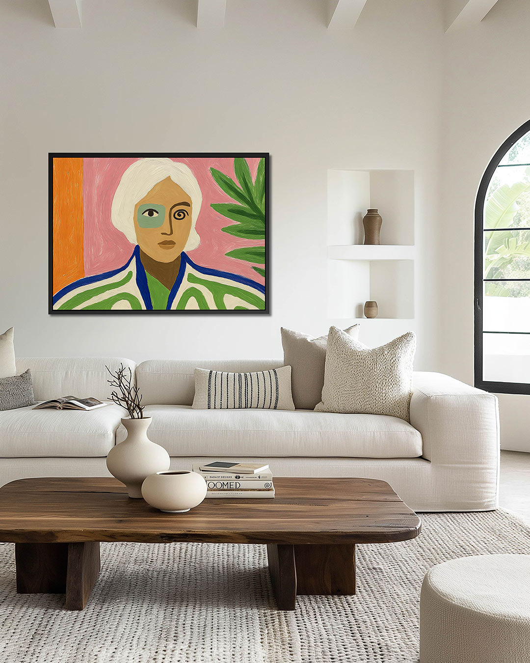 Vrolijke portret compositie Kunstwerk