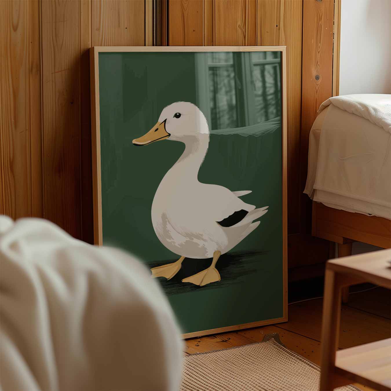 Schattige Eend Illustratie Poster