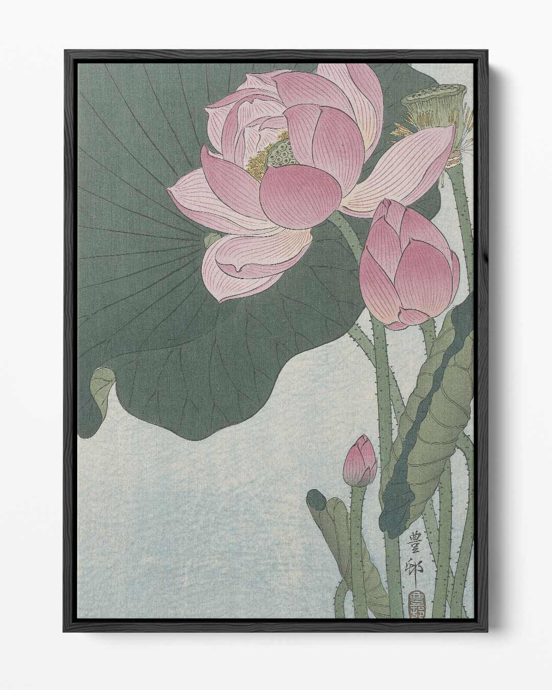Lotus Bloesem Harmonie Kunstwerk-canvas-dibond-plexiglas-wanddecoratie-WallArtistic