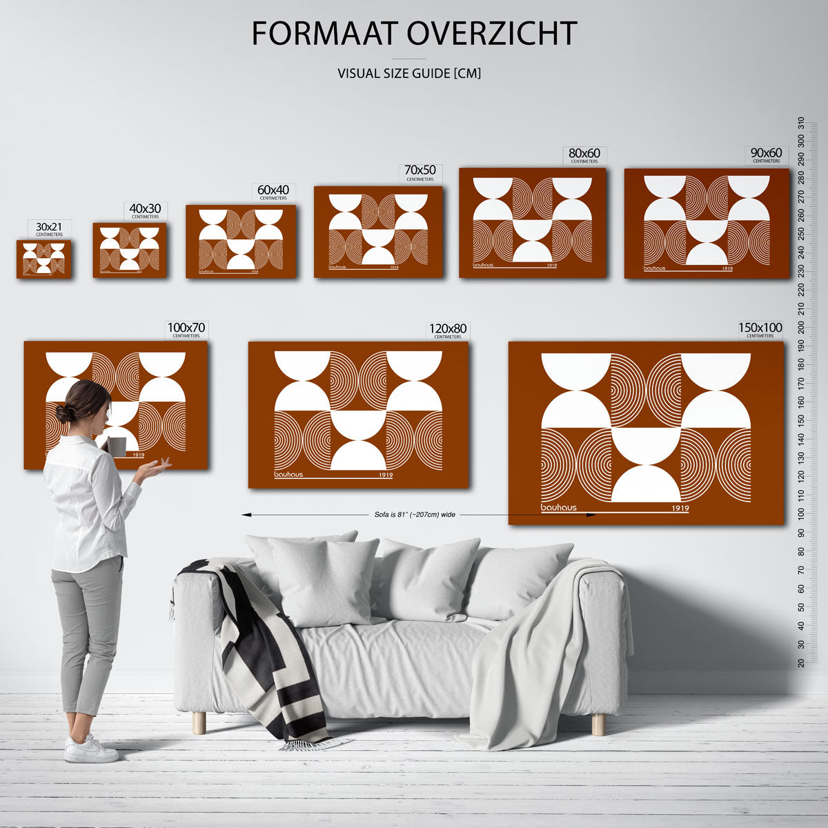 Vormritme en cirkelpatronen Poster