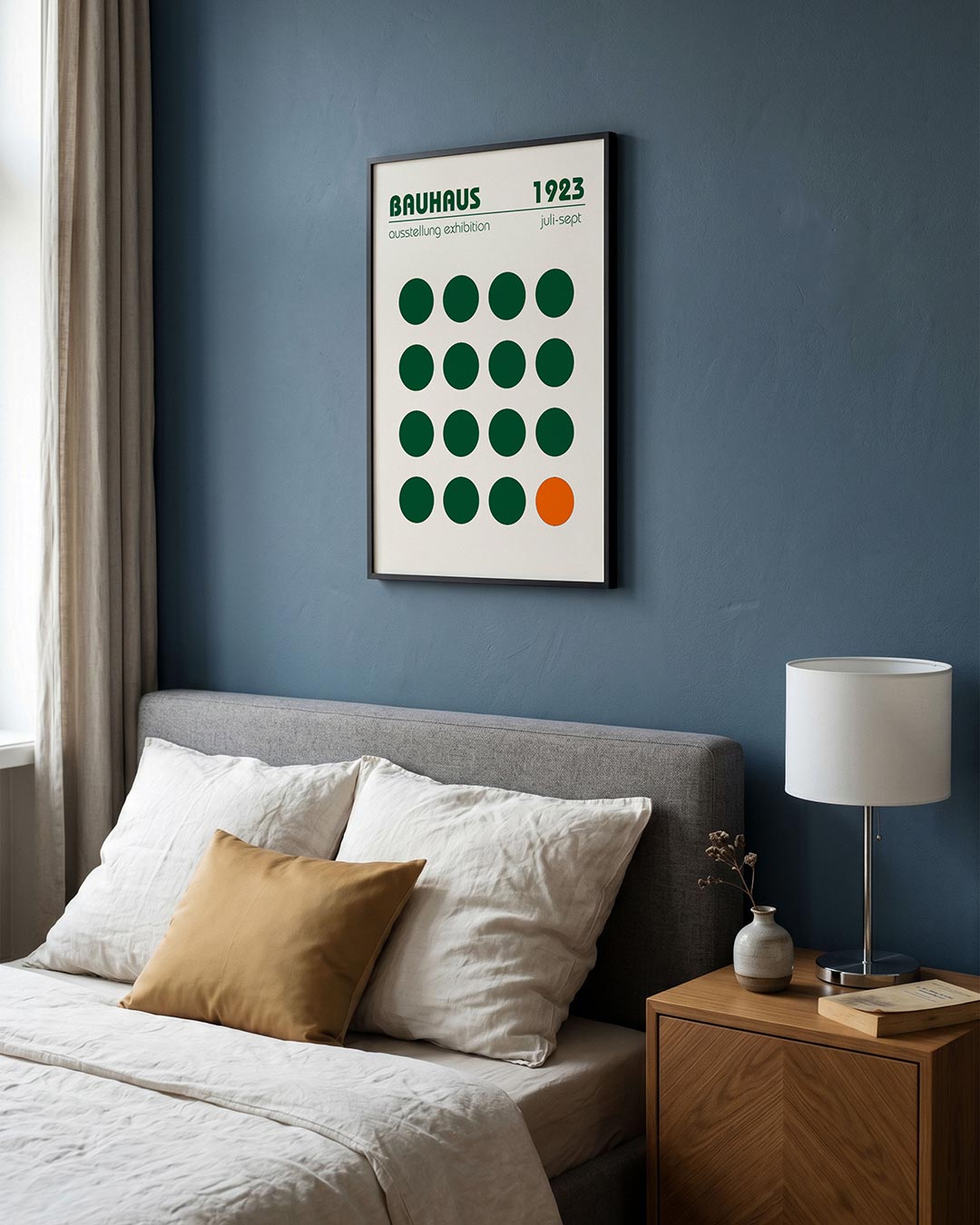 Cirkelpatroon en contrast Poster