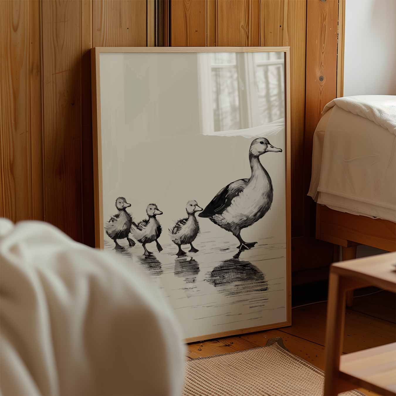 Eendenfamilie Wandkunst Poster