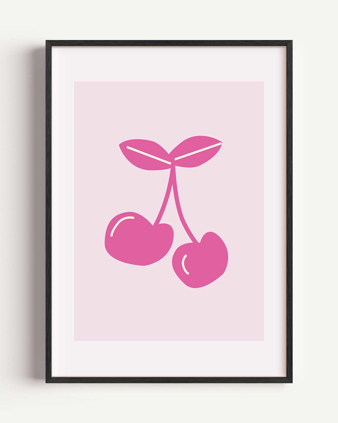Schattige Kersen Illustratie Poster