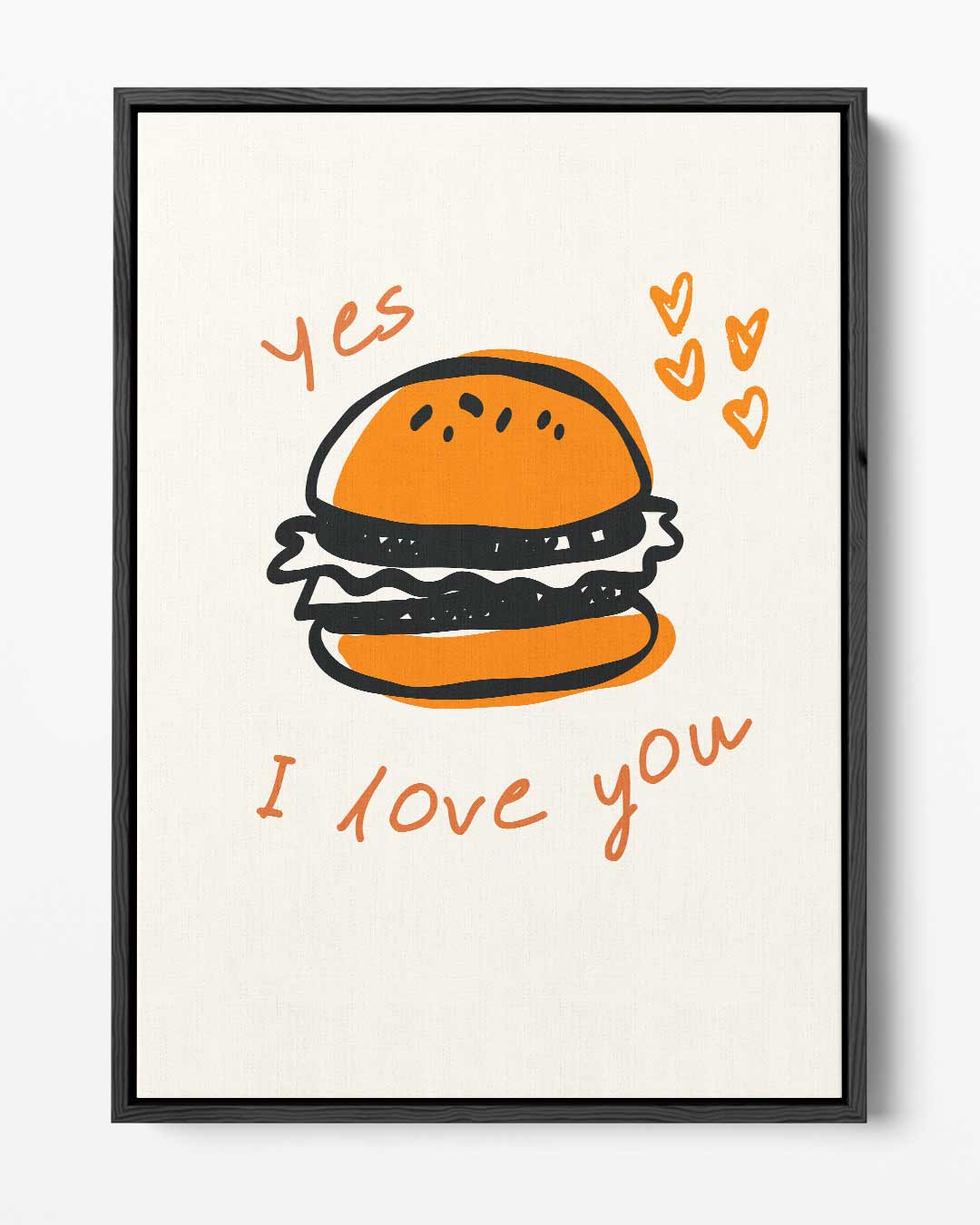 Burger Liefde Poster Kunstwerk-canvas-dibond-plexiglas-wanddecoratie-WallArtistic