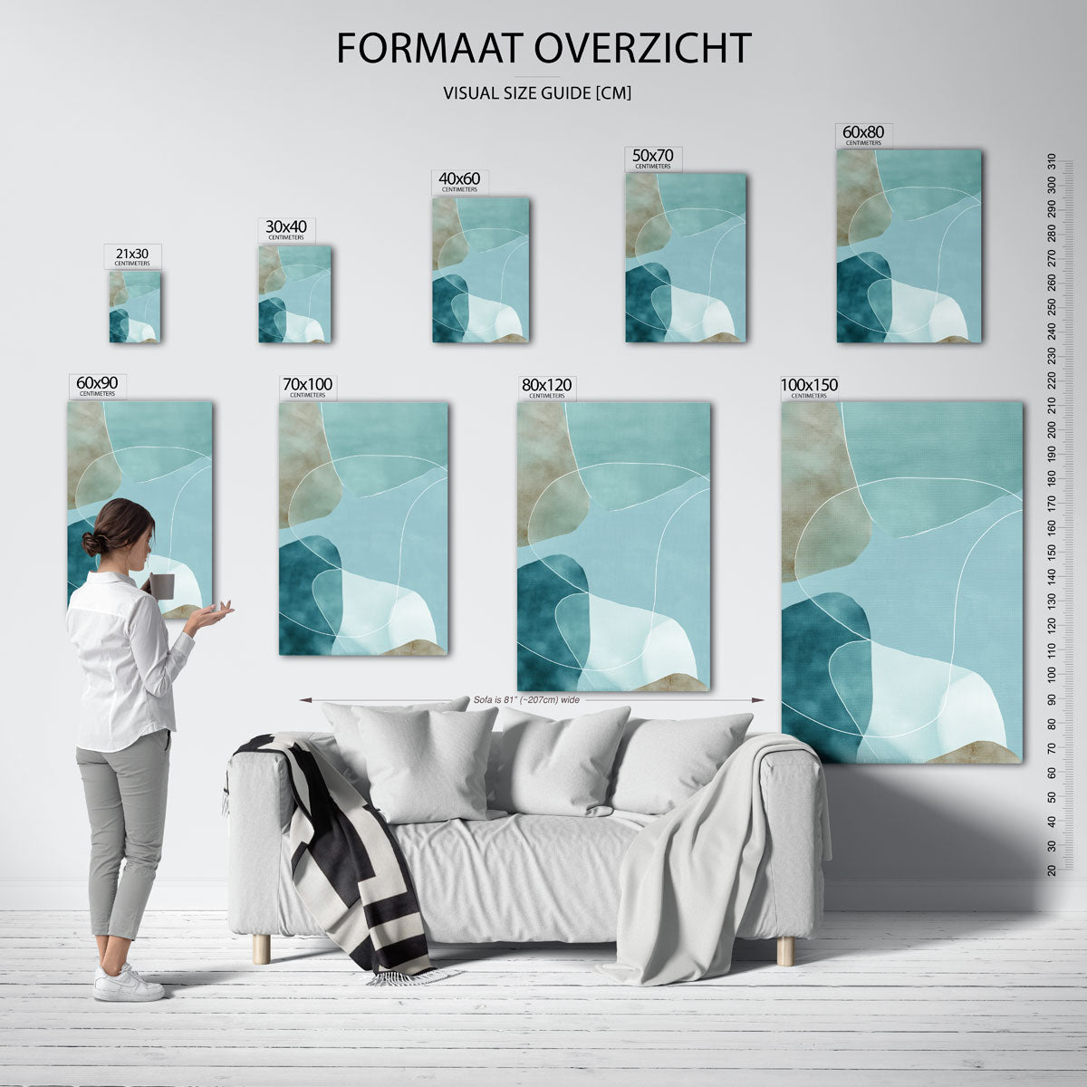 Abstracte vormen Poster