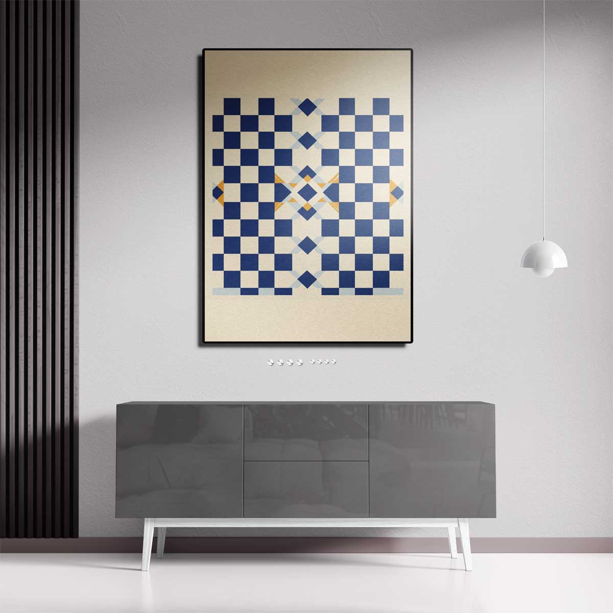 Geometrisch Schaduwspel Kunstwerk-canvas-dibond-plexiglas-wanddecoratie-WallArtistic