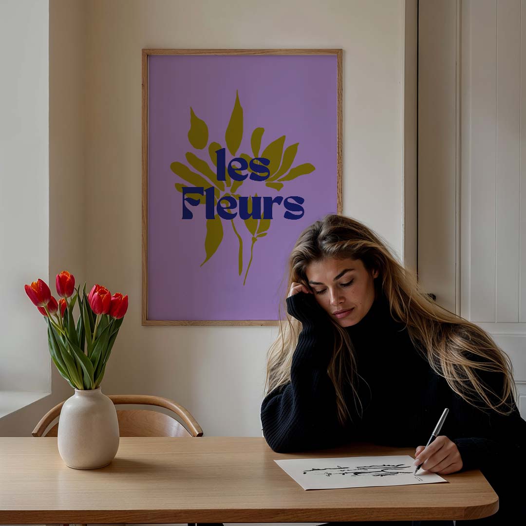 Stijlvolle Bloemenposter-WallArtistic