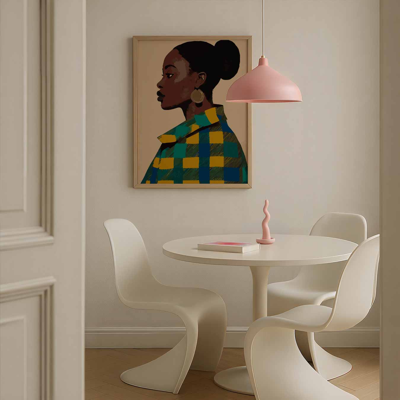 Stijlvolle Profielillustratie Poster