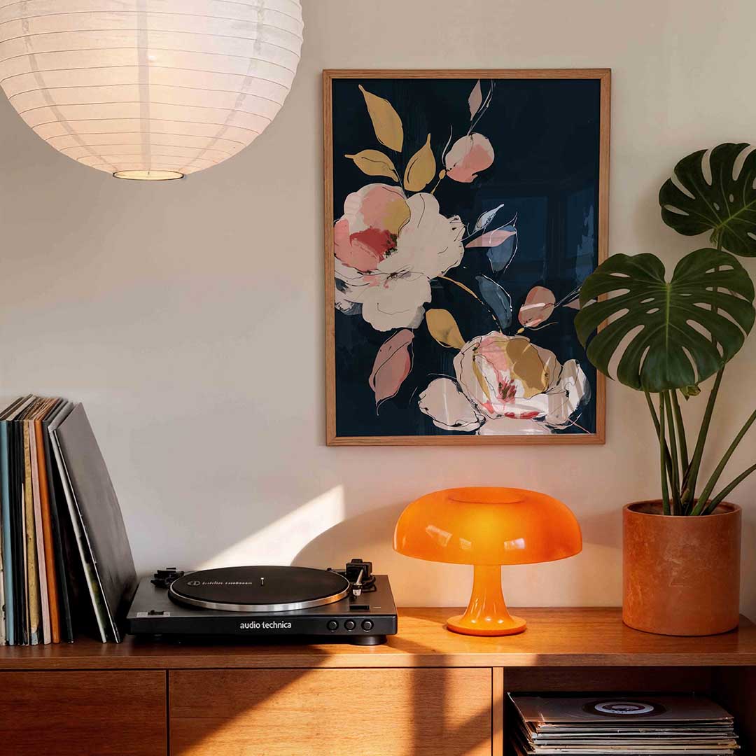 Bloemen en bladeren Poster
