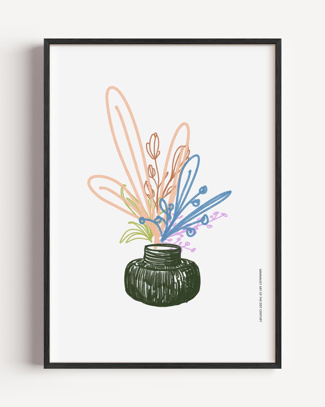 Bloemen in Vaas Kunstposter-WallArtistic