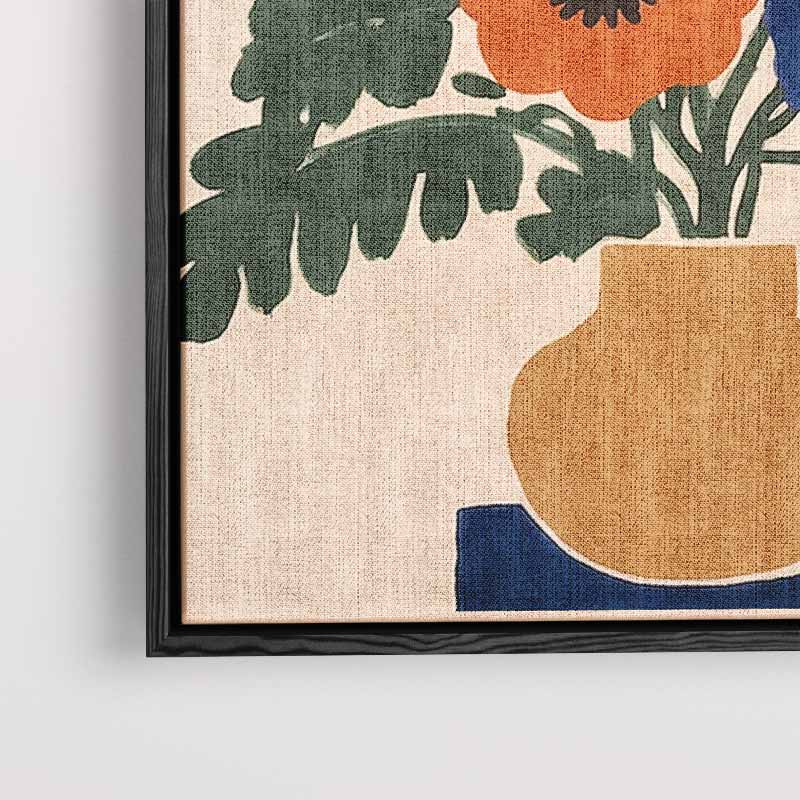 Kleurrijke Bloemenpracht Kunstwerk-canvas-dibond-plexiglas-wanddecoratie-WallArtistic
