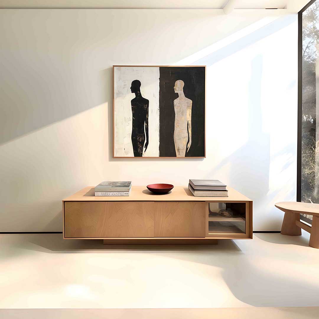 Silhouetten in contrast Poster