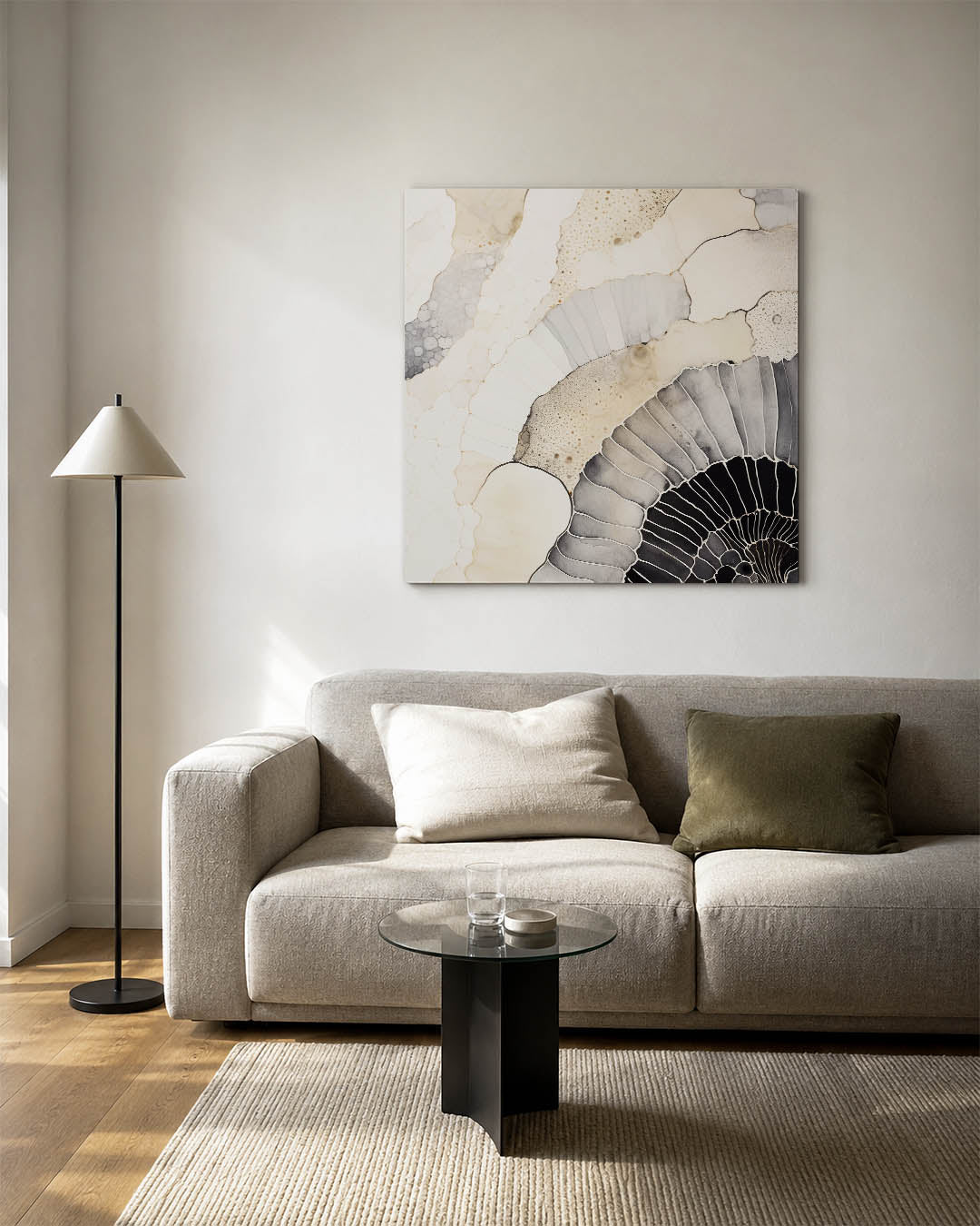Organische vormen compositie Kunstwerk