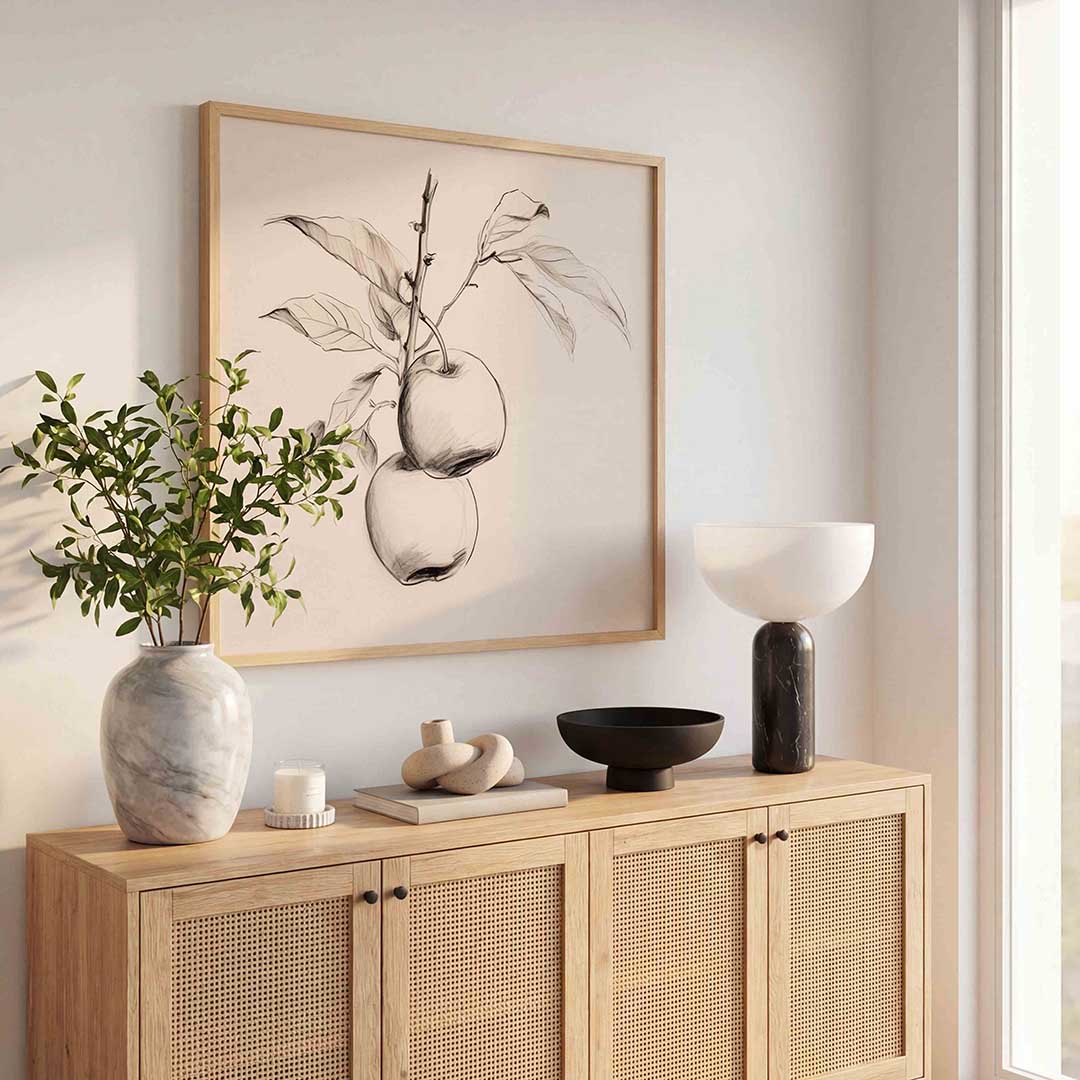 Twee appels aan tak Poster