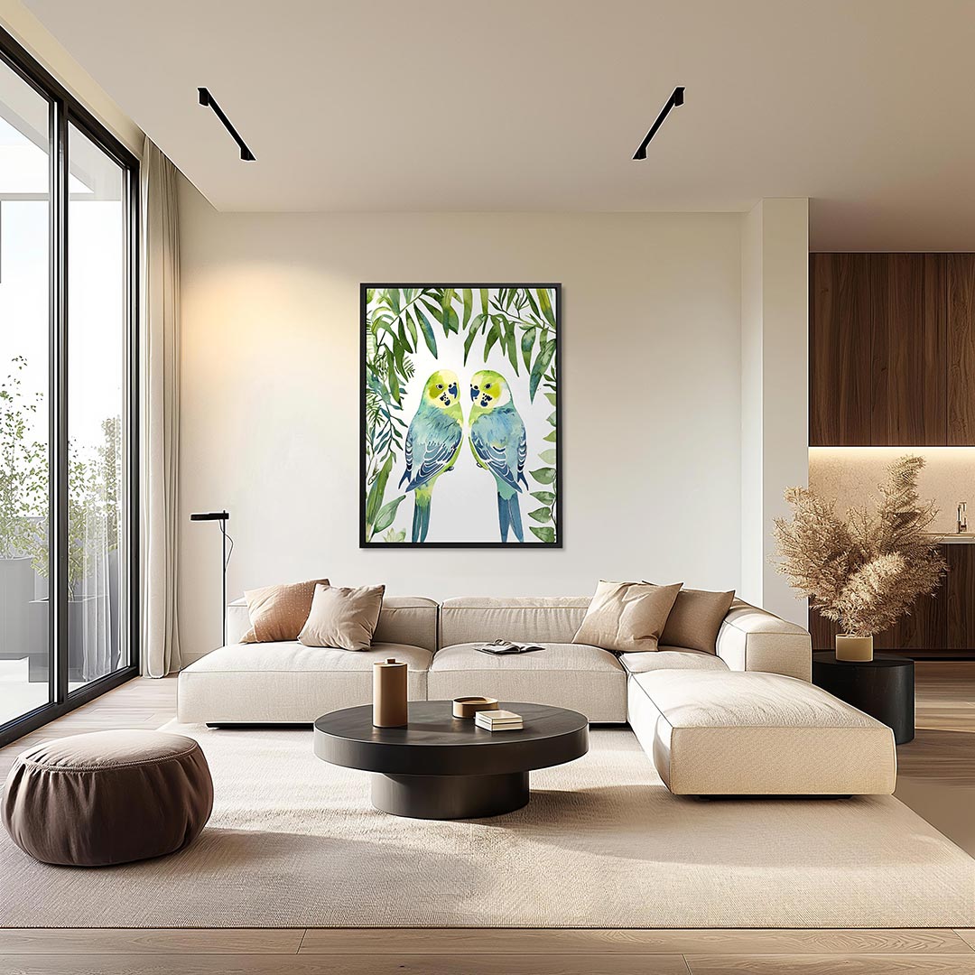 Tropische vogels Kunstwerk