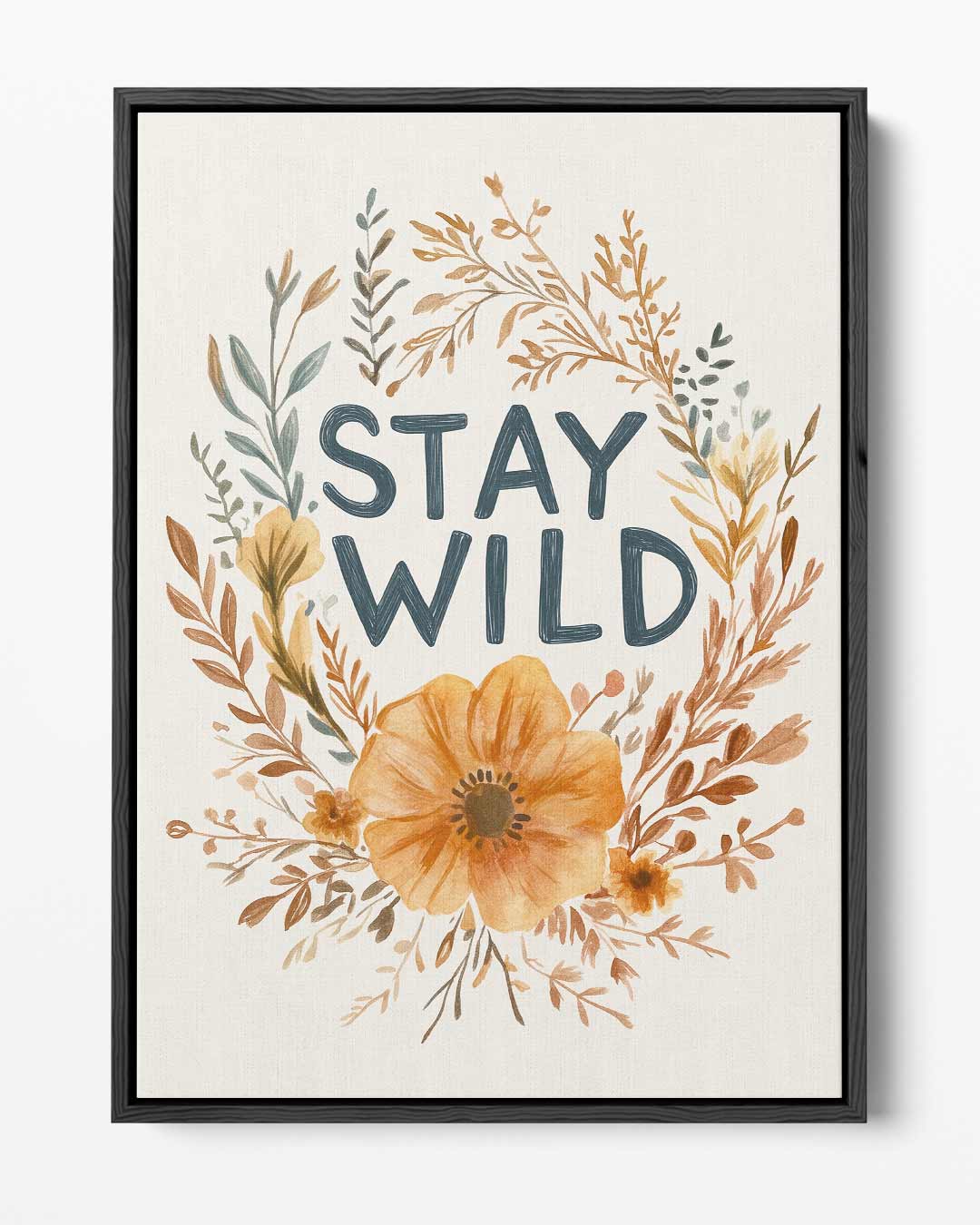 Stay Wild Bloemenkunst Kunstwerk-canvas-dibond-plexiglas-wanddecoratie-WallArtistic