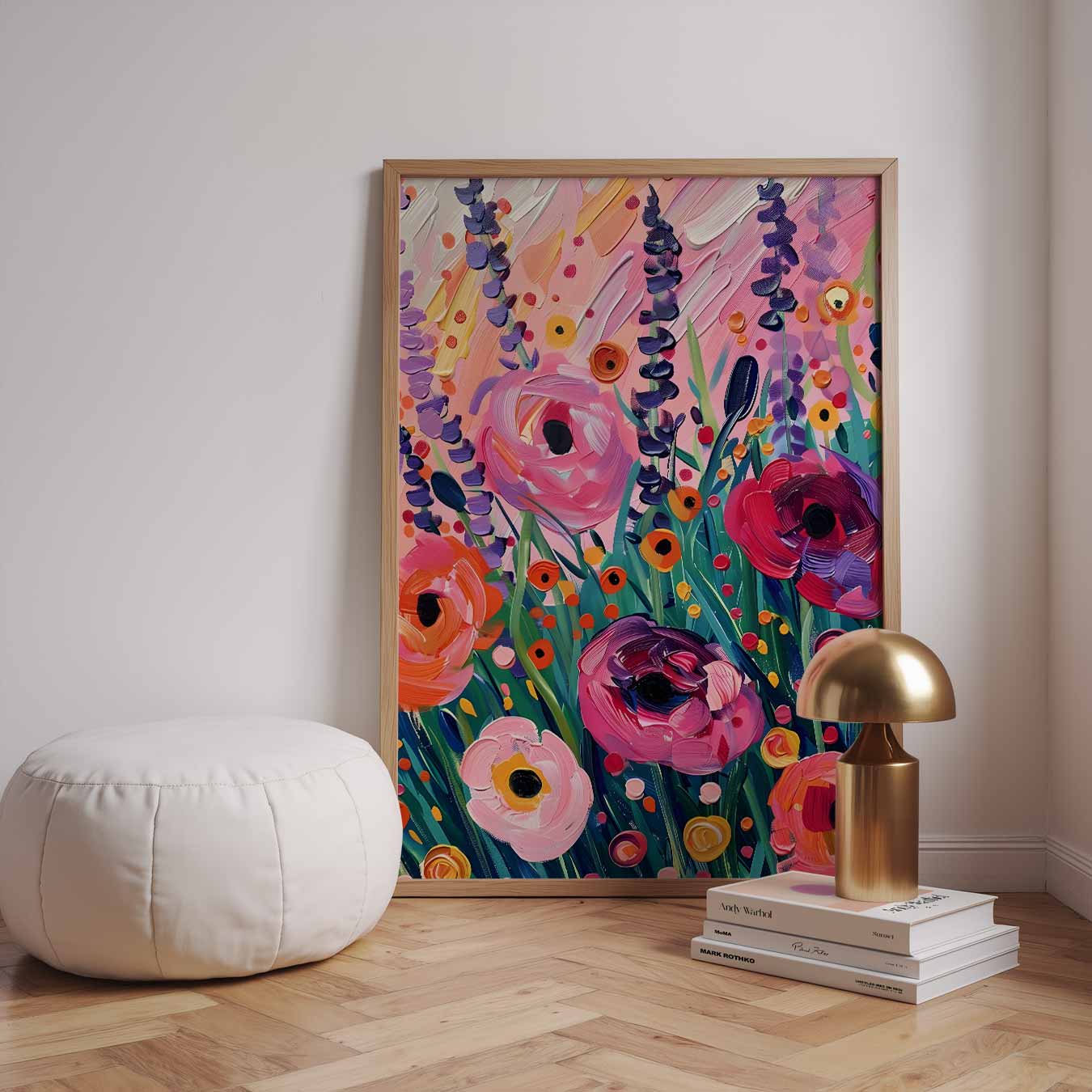 Bloemenpracht in Felle Kleuren Poster
