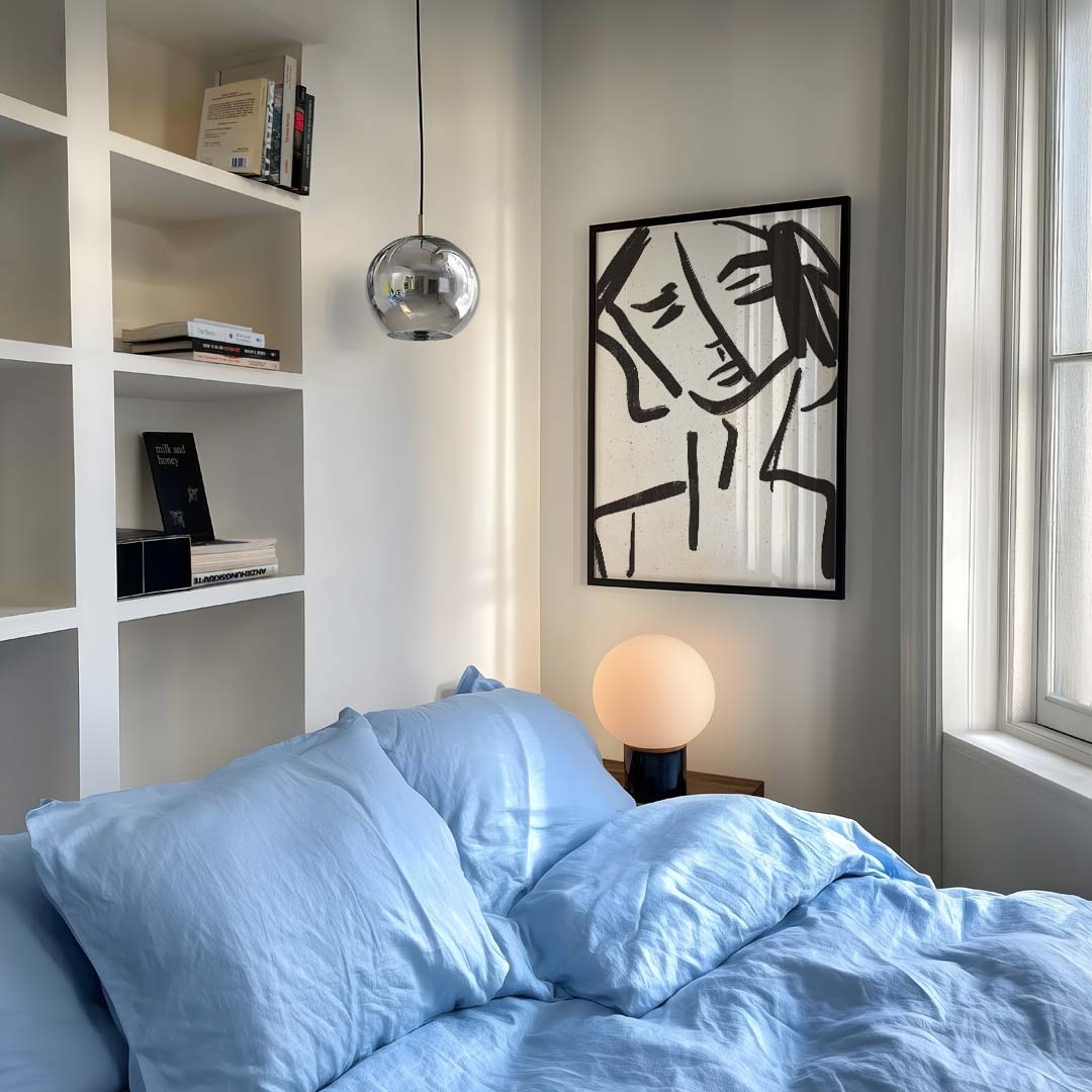 Eigenzinnige Lijntekening Vrouw Poster-WallArtistic