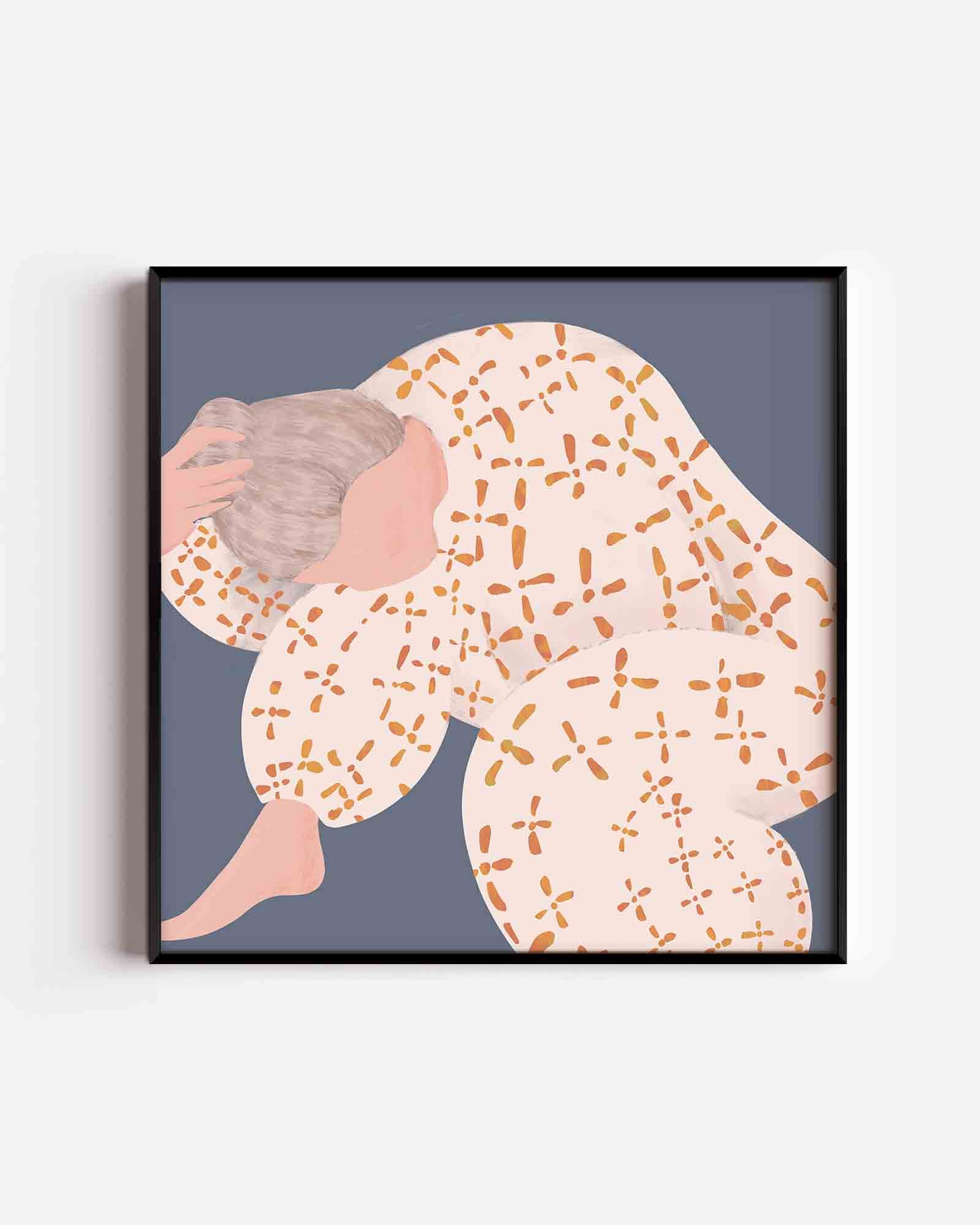 Figuur met patroon Poster
