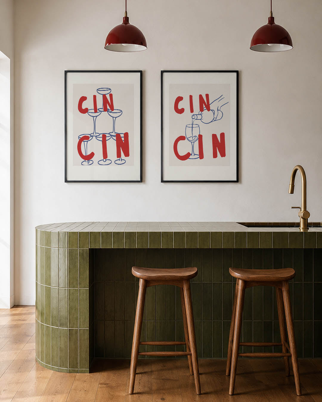 Vormen en letters Posterset