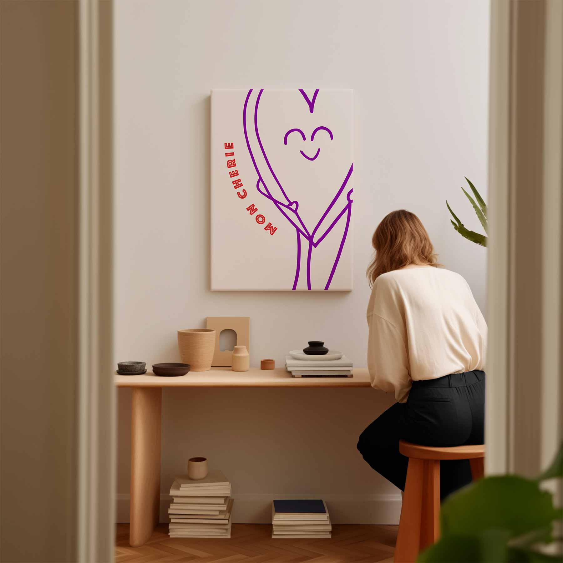 Mon Chérie Kunstwerk-canvas-dibond-plexiglas-wanddecoratie-WallArtistic