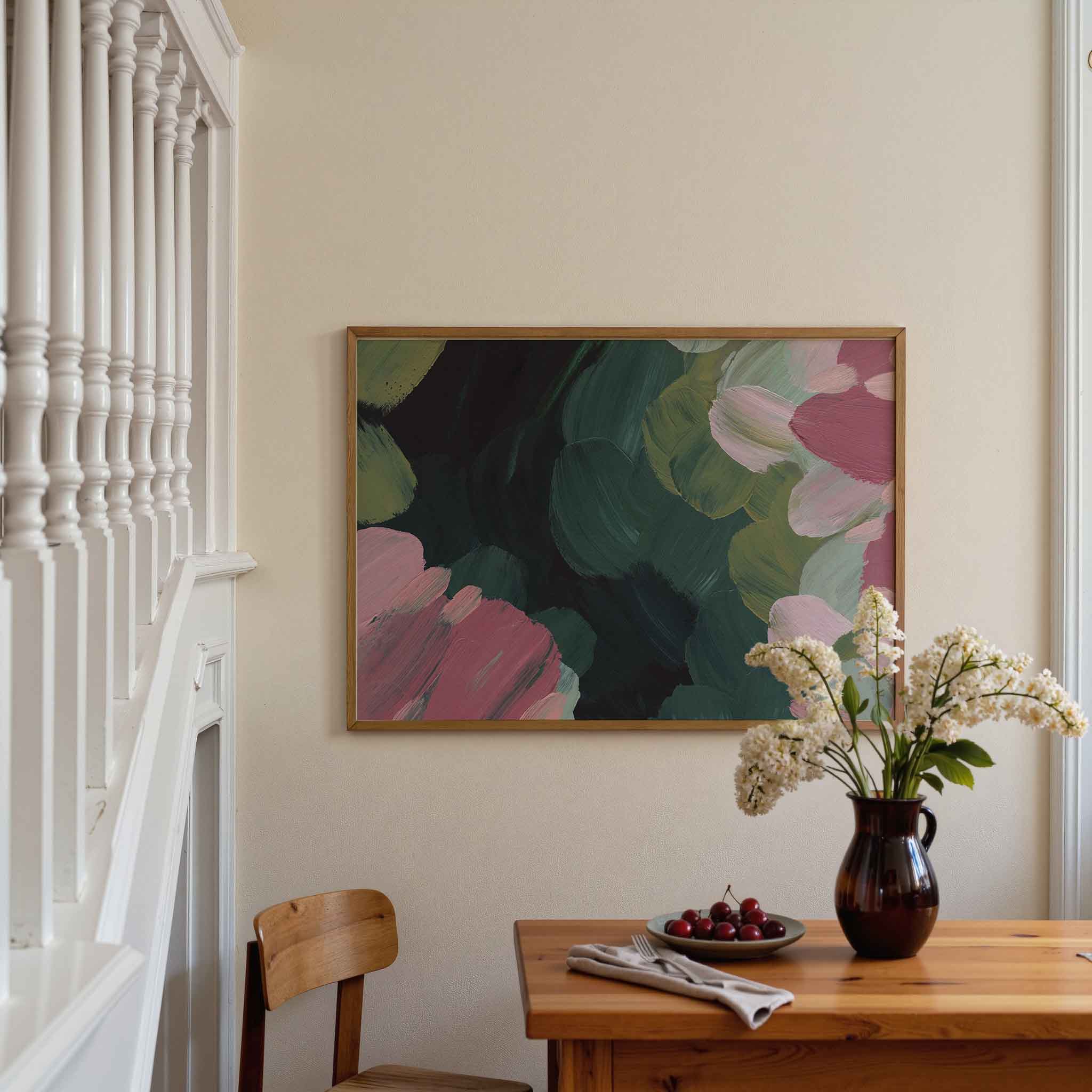 Abstracte bloemen Poster
