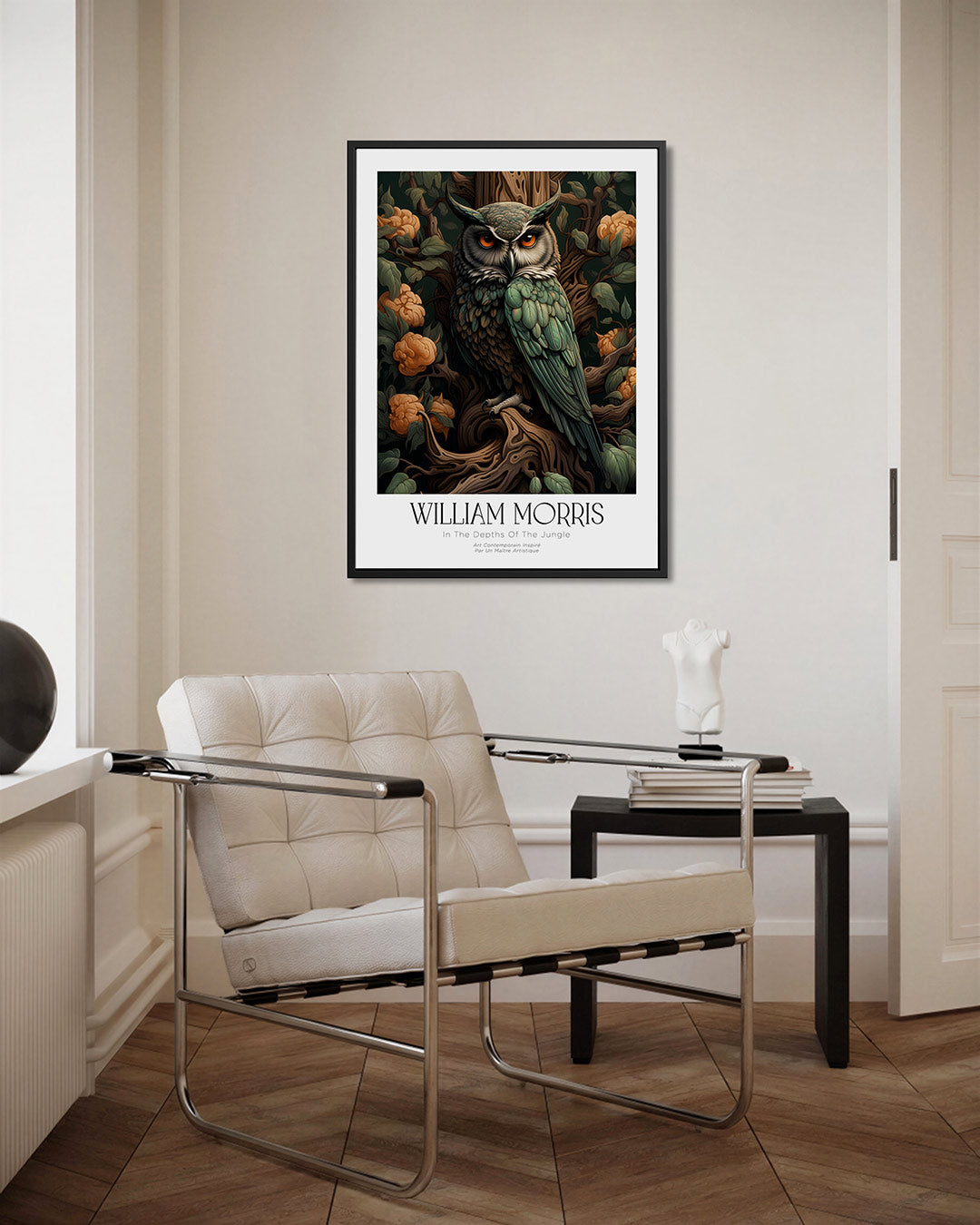 Uil in bos Kunstwerk