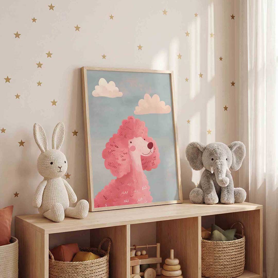 Roze poedel Poster