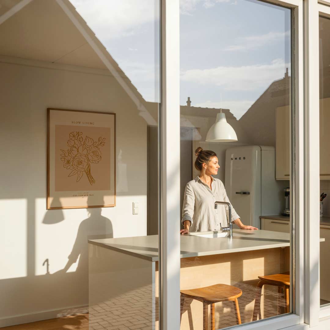 Slow Living Bloemenposter-WallArtistic