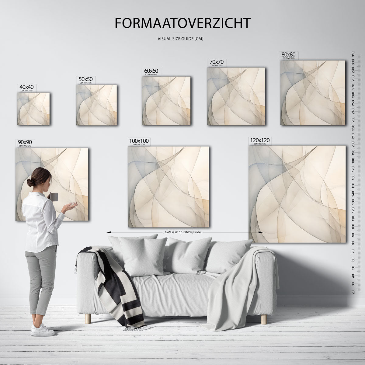 Abstracte lijnen Poster