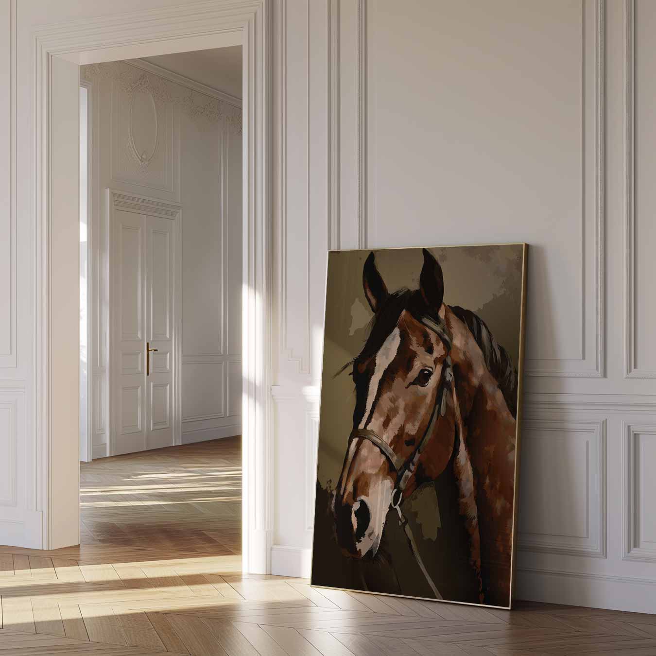 Elegante Paardenkracht Poster