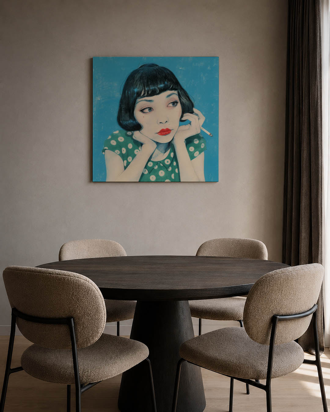Dromerige blik Kunstwerk
